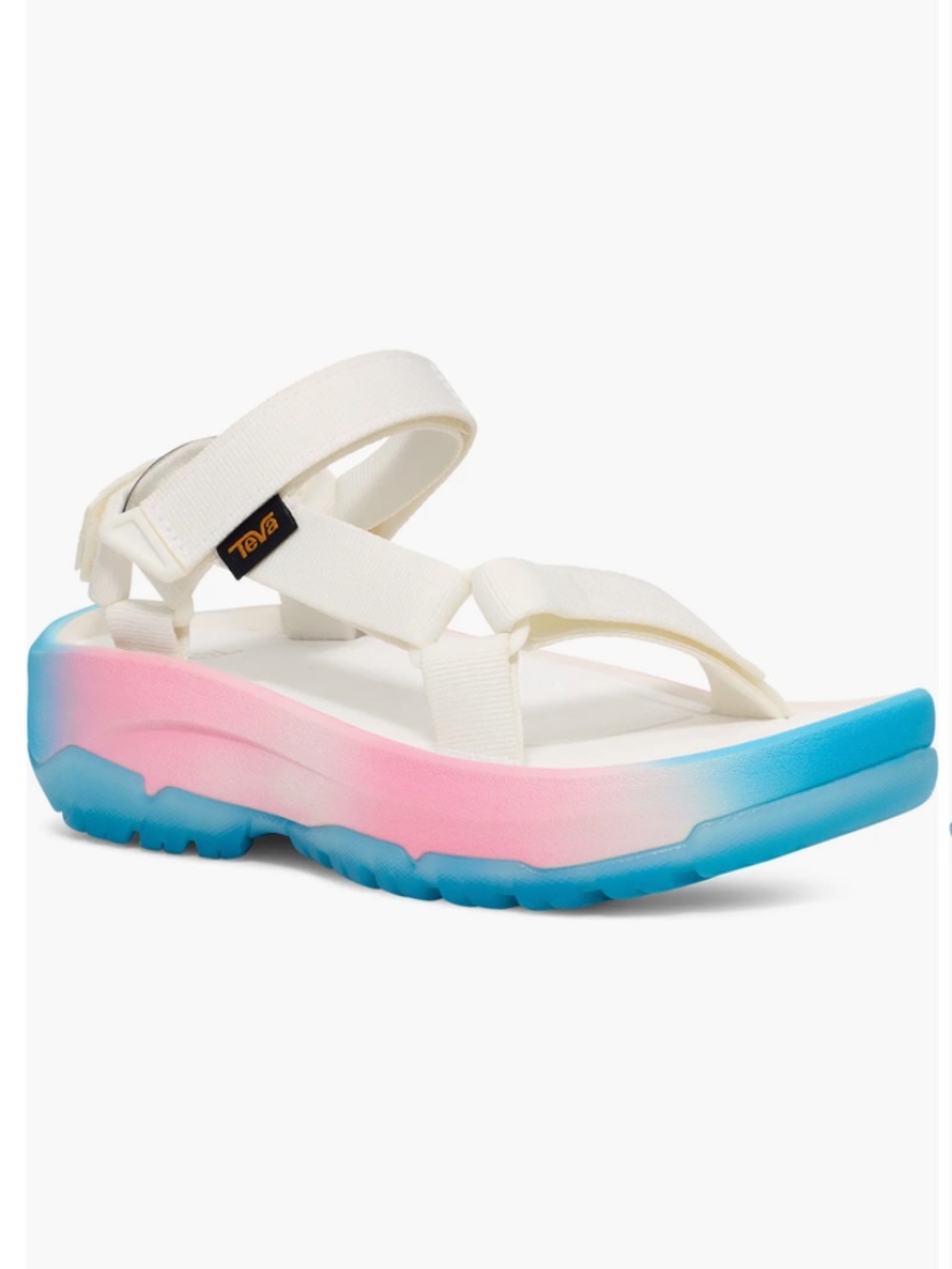 Teva Hurricane XLT2 Ampsole Brite White Pink Blue Ombre Sandals Women 10 NWT